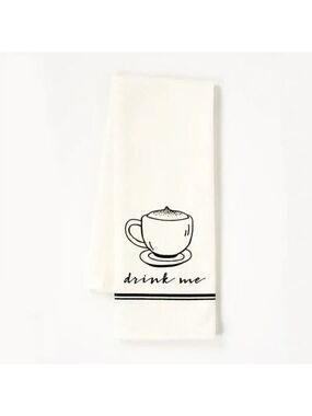 ($6) Drink Me Tea Towel